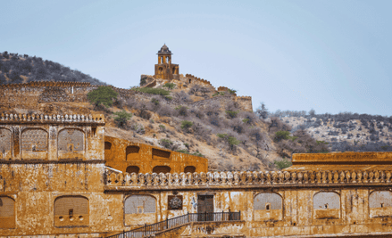 Ancient stone fort ramparts